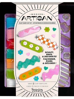 Fashion Angels Tween Artisan Clay Hair Clips Making Kit Multi-Color New